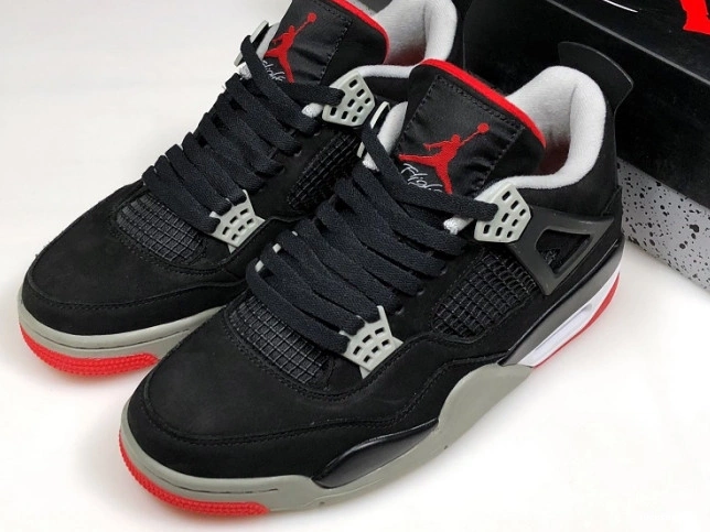 Rep LUCY BLACK JORDAN 4 RETRO 308497-060 CEMENT 0723